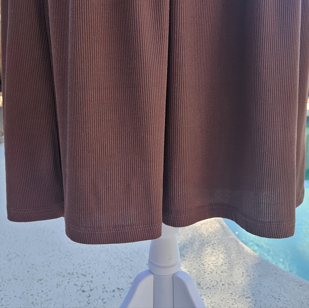 NEW Sinsay Brown Sleeveless Summer Dress Size S Casual Resortwear Minimalist - Picture 7 of 15